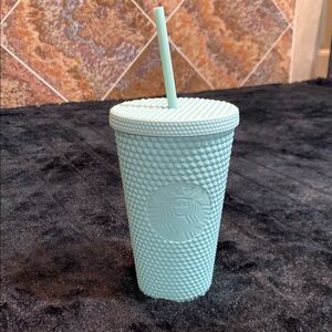 Starbucks Holiday 2021 Mint Matte Studded Grande Tumbler Holiday Collection